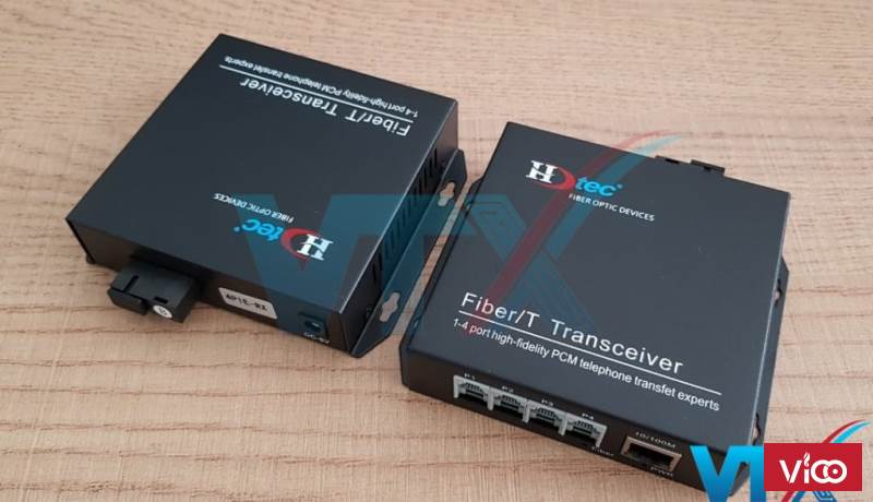 Bộ chuyển đổi quang sang RJ11/RJ12 HDTec 4 port RJ11/RJ12