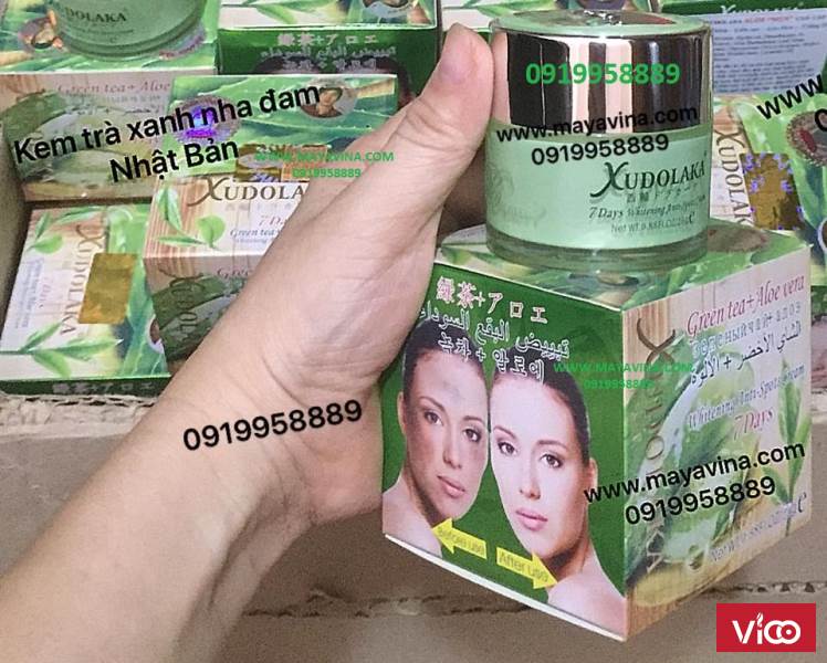 Kem Xudolaka green tea aloe cao cấp trị nám sạm