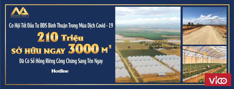 ĐẤT NỀN BÌNH THUẬN GIÁ 70TR/1000M2