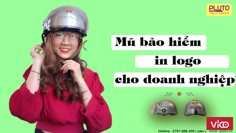 Mũ bảo hiểm in logo cho doanh nghiệp