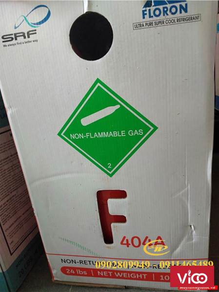 Thành Đạt phân phối gas Floron R404A bình 10,9 Kg Xuất xứ Ấn Độ