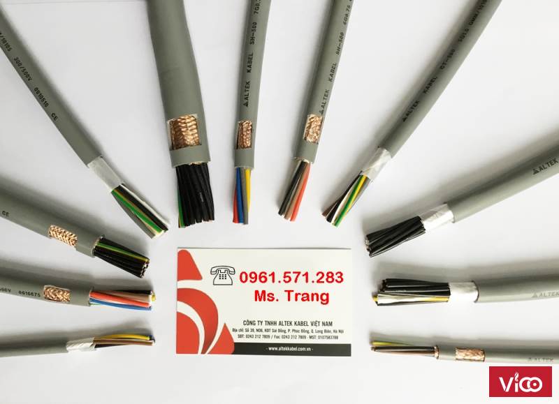 Control cable 8x0.75mm2 Cáp điều khiển chống nhiễu