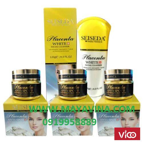 Bộ sản phẩm chăm sóc da Seiseda CỪU trị nám, trị mụn