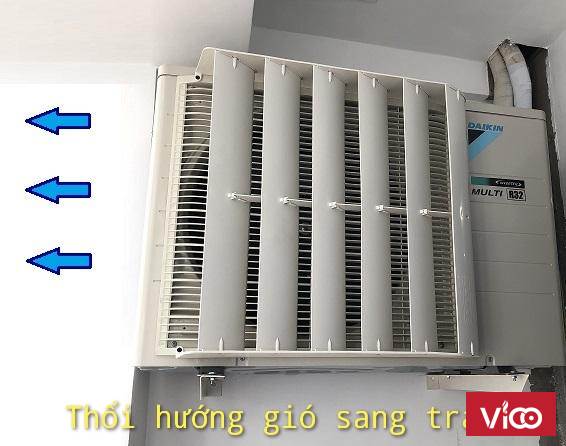 Lắp đặt mặt nạ chuyển hướng gió dàn nóng máy lạnh giá tốt