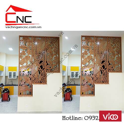 Ứng dụng mẫu vách ngăn cnc đẹp cho phòng bếp