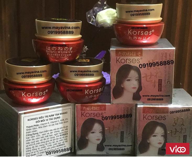 KORSES MẪU MỚI VÀ MẪU CỦ KEM TRỊ NÁM