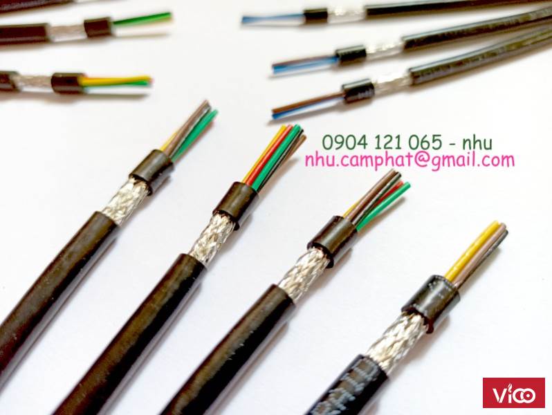 Cáp tín hiệu bọc lưới chống nhiễu 100% đồng 0.22mm2