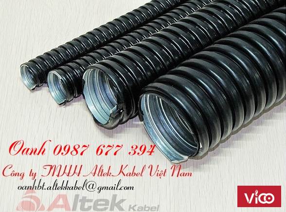Ống ruột gà lõi thép bọc nhựa/ Ống kẽm đàn hồi