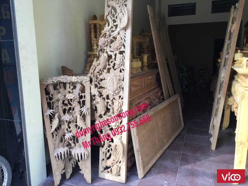 Mẫu cửa võng thờ gỗ đẹp cho tư gia, nhà thờ họ