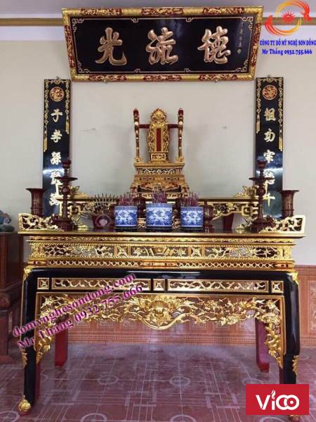 Mẫu bàn thờ đẹp gia gian thờ tư gia