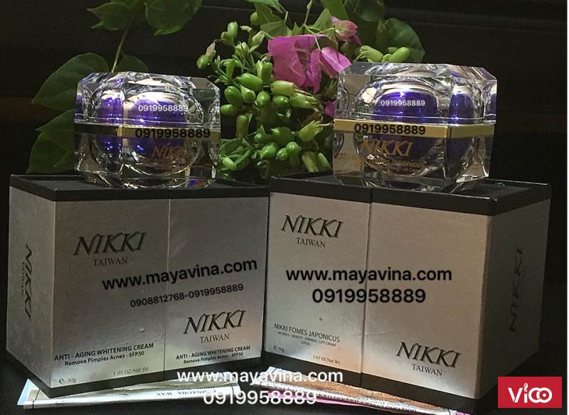 Kem NIKKI Taiwan, chống nhăn, trị nám, trị mụn 14 NGÀY (CÓ KEM LỎNG VÀ KEM ĐẶC)