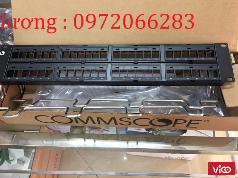 thanh đấu nối Patch Panel Cat6A chống nhiễu 48 port,UTP, 2U,