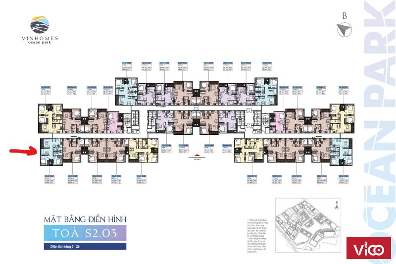 Bán cắt lỗ căn hộ Vinhome Ocean Park, căn góc 2PN1 (2WC).