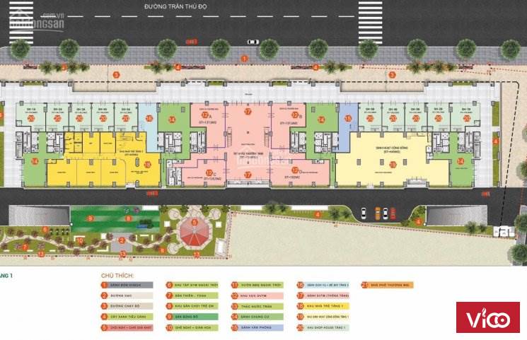 50m2 SÀN TM PHƯƠNG ĐÔNG GREEN PARK GIÁ 1,5 TỶ/ CĂN LS 0%/ 12 THÁNG