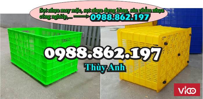 ,sọt_nhựa_công_nghiệp, sọt_nhựa_5bánh_xe_giá_rẻ.