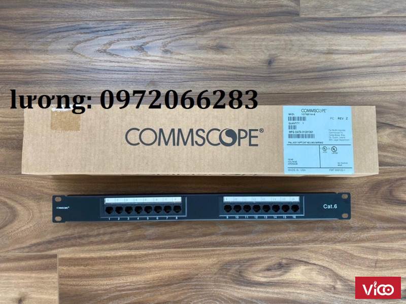 Patch panel 16 port Cat6 COMMSCOPE PN13750146