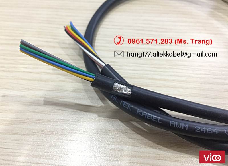 Cáp tín hiệu có màng bọc chống nhiễu 2 lớp tiết diện 0.22mm