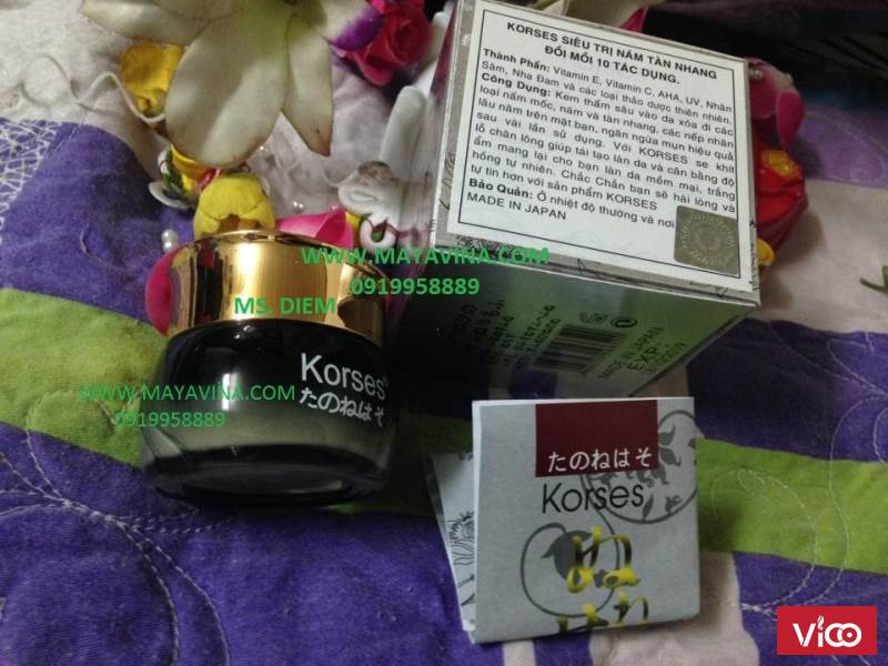 Korses Trị Nám Tàn Nhang Đồi Mồi 10 Tác Dụng