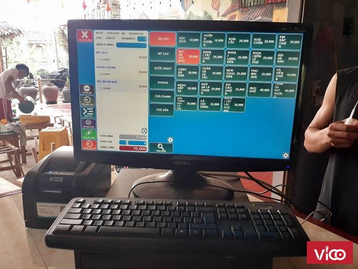 Bán Combo máy tính tiền chuyên nghiệp giá rẻ cho tiệm Kem