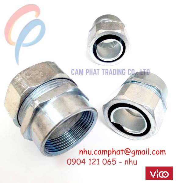 Phụ kiện ống ruột gà. Đầu nối ống ruột gà lõi thép
