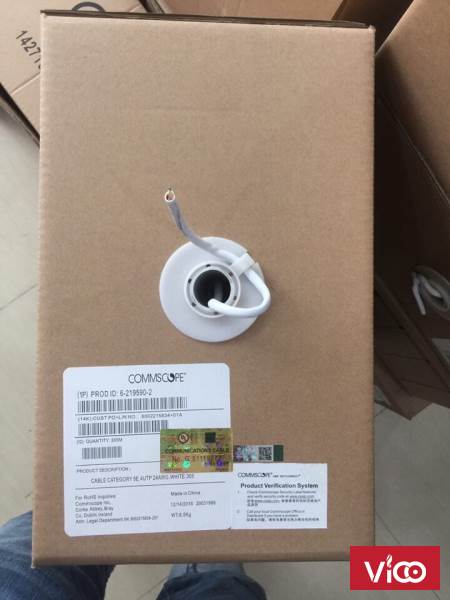 Cáp mạng Cat5e UTP COMMSCOPE mã PN 62195902 hàng có sẵn