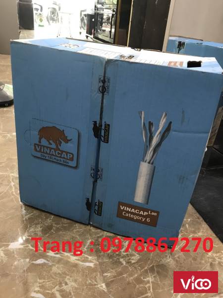 Phân phối Cáp mạng Lan Cat5e/Cat6 vinacap sỉ lẻ giá tốt