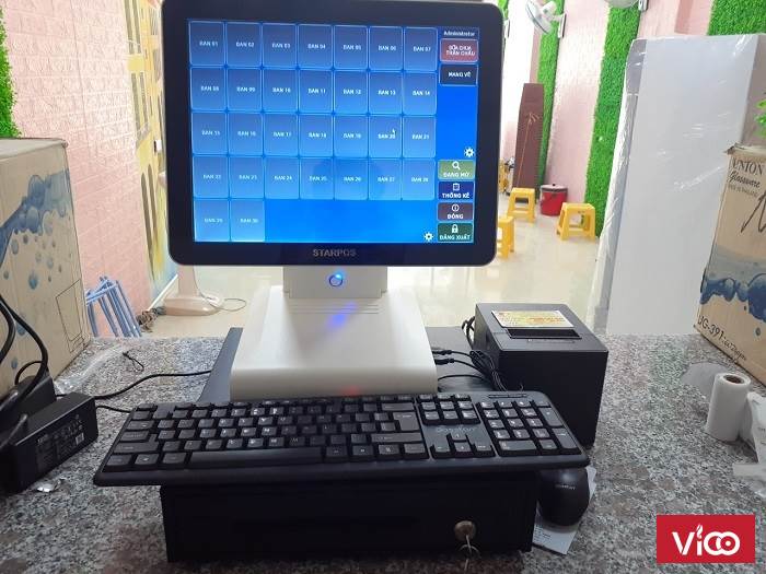 Trọn bộ máy tính tiền cho Quán Nước Ép giá rẻ tại Bình Thuận