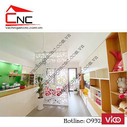 vách ngăn phòng bếp cnc đẹp,đa năng,tiện lợi cho nhà ở
