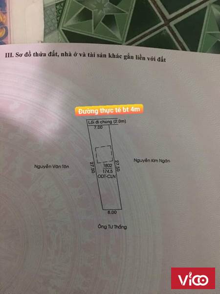 Đất Tương Bình Hiệp Thủ Dầu Một chỉ 1 tỷ. DT 174m2.LH 0826737274