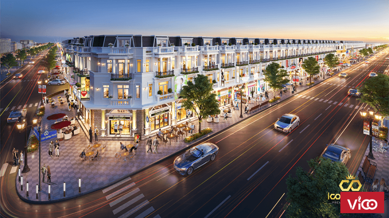 Nhà phố Thương mại mặt tiền đường 30M, Đối diện chợ trung tâm TP Dĩ An, CK 5%.