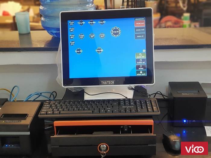 Lắp đặt Máy tính tiền chuyên nghiệp tại Hà Nội cho quán ăn