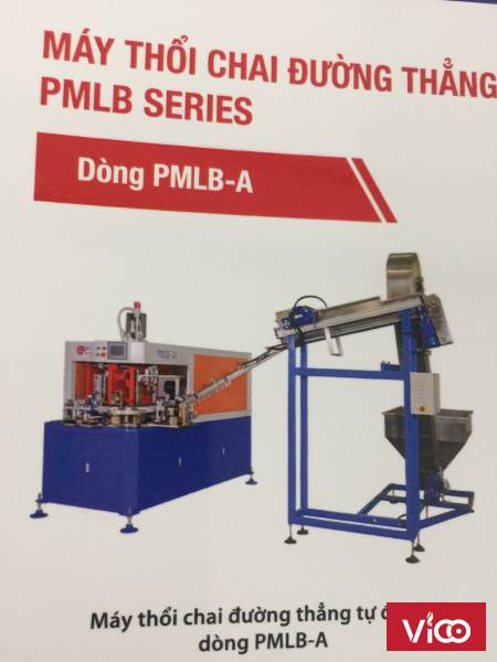 Máy thổi chai đường thẳng tự động, giá tốt