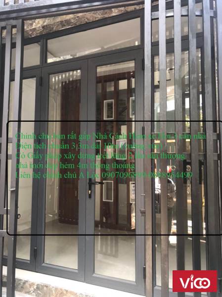 CHÍNH CHỦ BÁN GẤP NHÀ HẺM 4M ĐƯỜNG TRẦN HƯNG ĐẠO QUẬN 1 DIỆN TÍCH 3.3M X 10M TRỆT LẦU MỚI GIÁ CHỈ