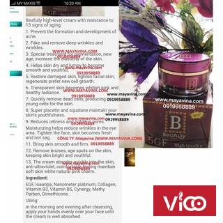 Kem 5GF Beafully Swiss phục hồi da lão hóa350k