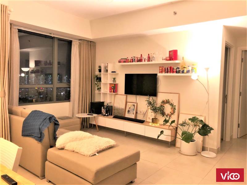 Cho thuê căn 2PN The Sun Avenue, giá thuê gấp 13tr, nội thất siêu đẹp