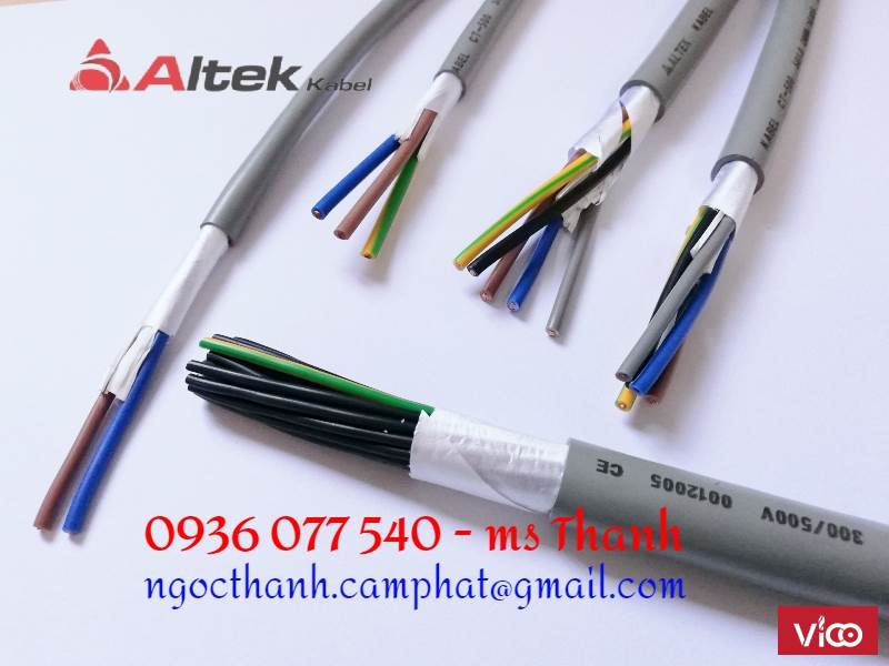 Cáp điều khiển, cáp tín hiệu 3x0.75 SQmm Altek Kabel CT500 3G0.75 MM2