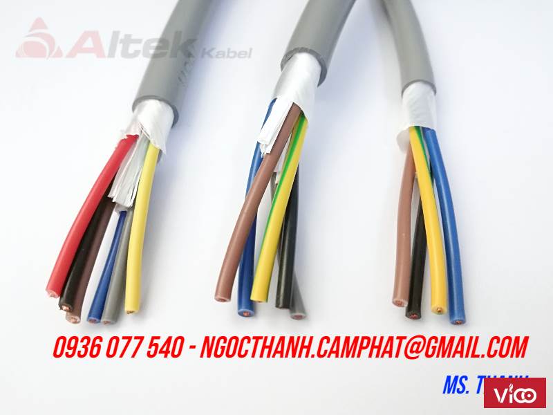 Cáp điều khiển, cáp tín hiệu 3x0.75 SQmm Altek Kabel CT500 3G0.75 MM2