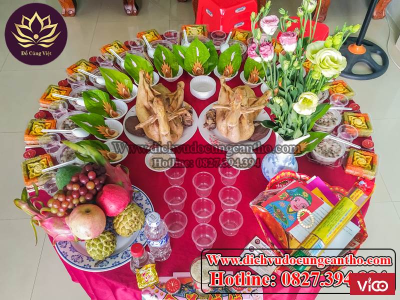 Dịch vụ mâm cúng đầy tháng bé trai uy tín tại Cần Thơ hotline 0827.394.394