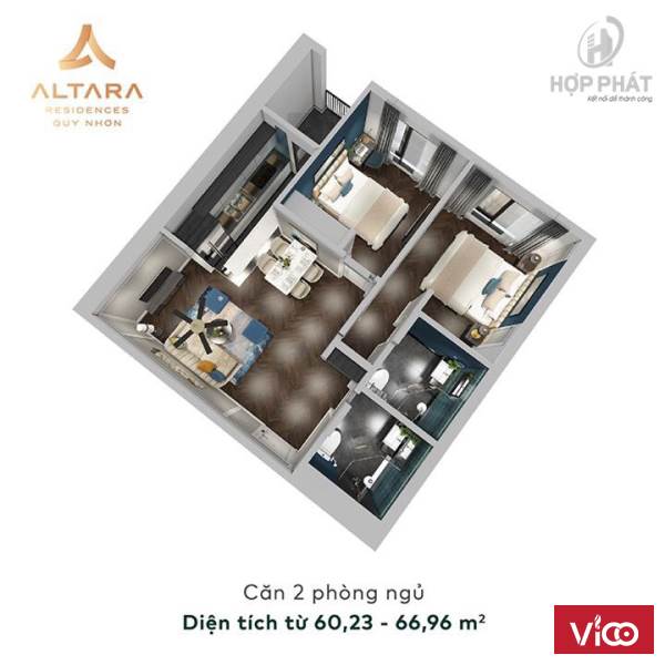Cho thuê nhà nguyên căn tại Quy Nhơn, Căn hộ Altara Quy Nhơn