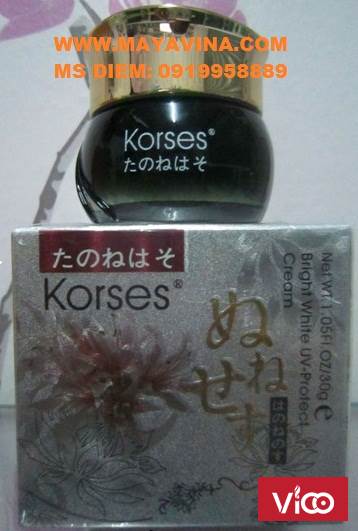 KORSES MẪU MỚI VÀ MẪU CỦ KEM TRỊ NÁM