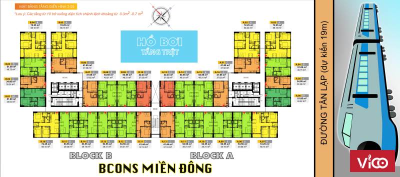 Bcons Miền Đông 2PN Giá Tốt Full Rổ Hàng Chuyển Nhượng