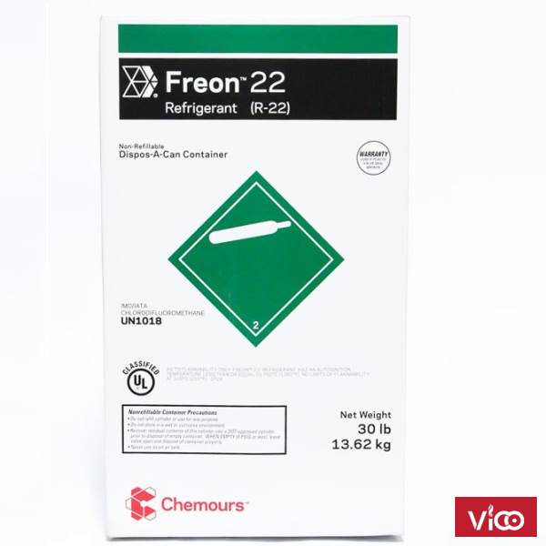 Gas R22 Chemours Freon 13,6 Kg Gas lạnh Chemours Freon 0902 809 949
