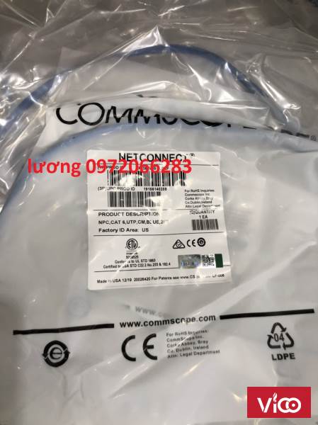 Dây nhảy patch cord 0.5m Cat6 Blue sẵn hàng