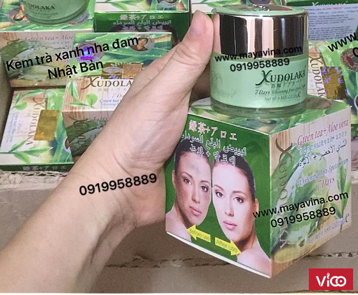 Xudolaka green tea aloe cao cấp trị nám sạm