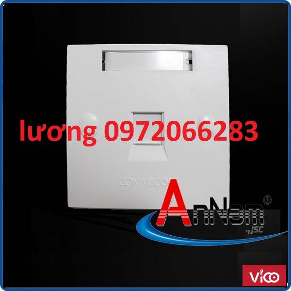 Mặt 1 Port Wallplate AMP Face Plate 18590491 mặt nạ vuông