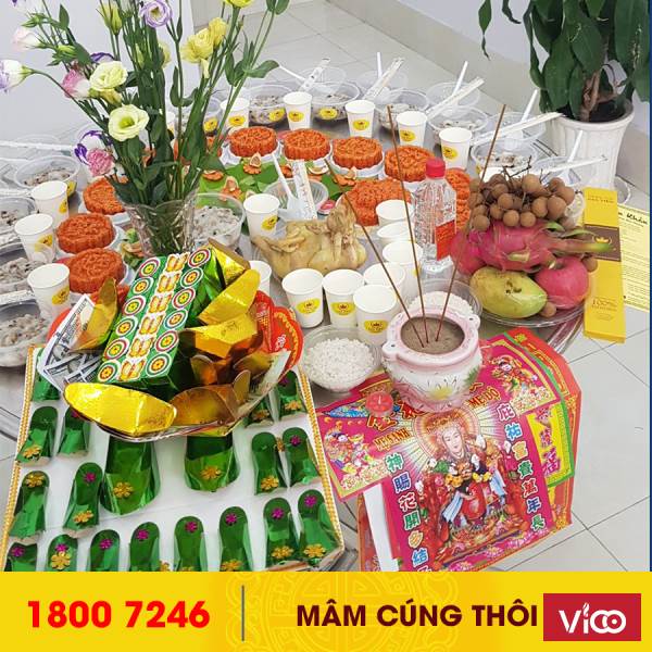 Mâm lễ cúng đầy tháng cho bé tại Cần Thơ
