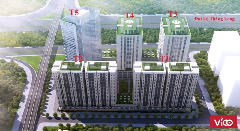 Chỉ cần 240tr Sở hữu căn 70m2 Giá 1,3 tỷ Thăng Long Capital