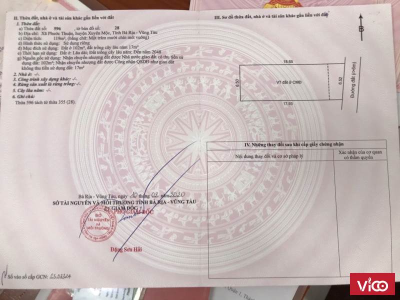 Không Mua Đất Hồ Tràm Bây Giờ Thì Hết Cơ Hội. Còn 01 DT Nhỏ 120m2 Tại Hồ Tràm Gía F1