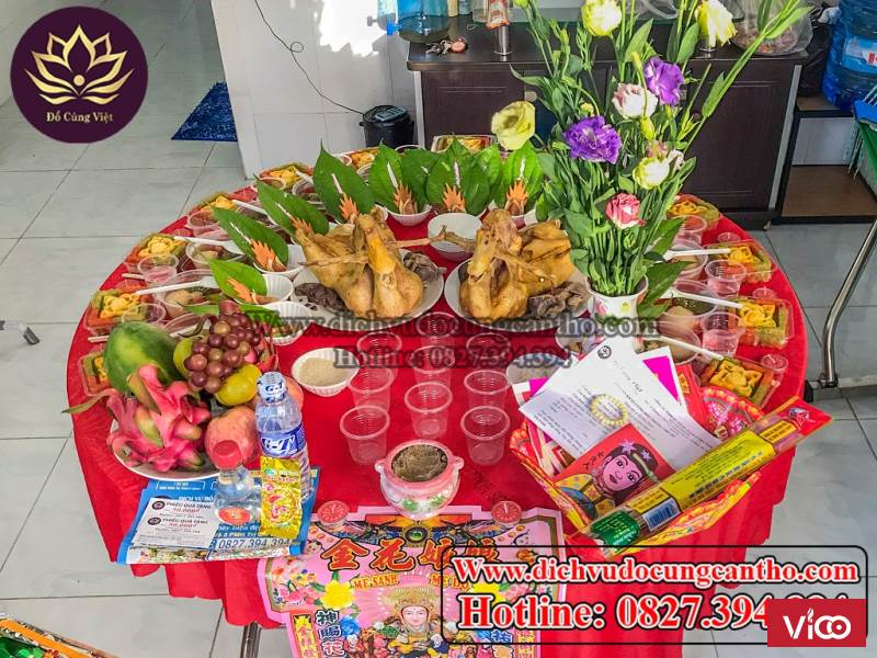 Dịch vụ mâm cúng thôi nôi bé gái tại Cần Thơ hotline 0827.394.394