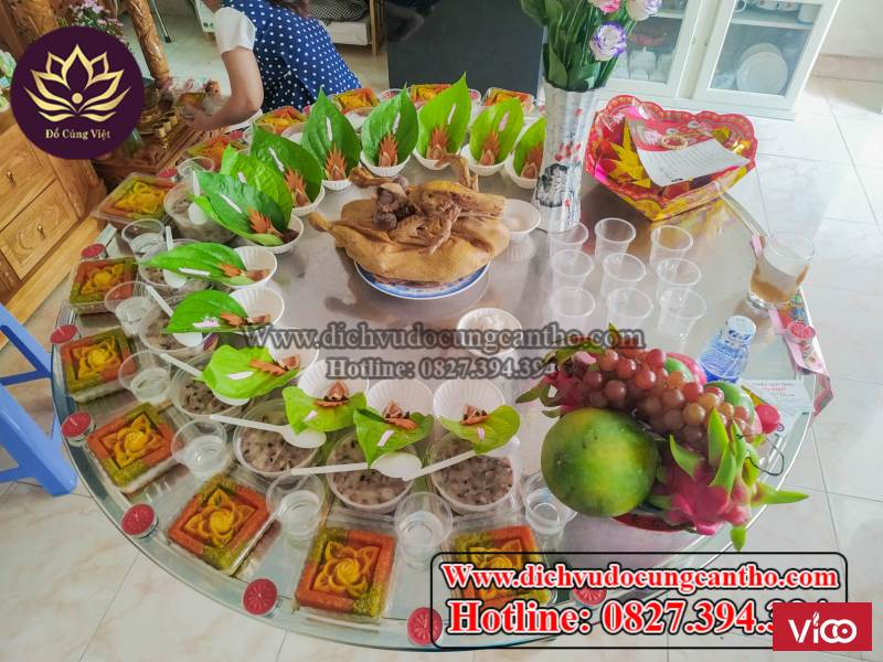 Cúng đầy tháng bé trai gói 1 vịt tại Cần Thơ hotline 0827.394.394